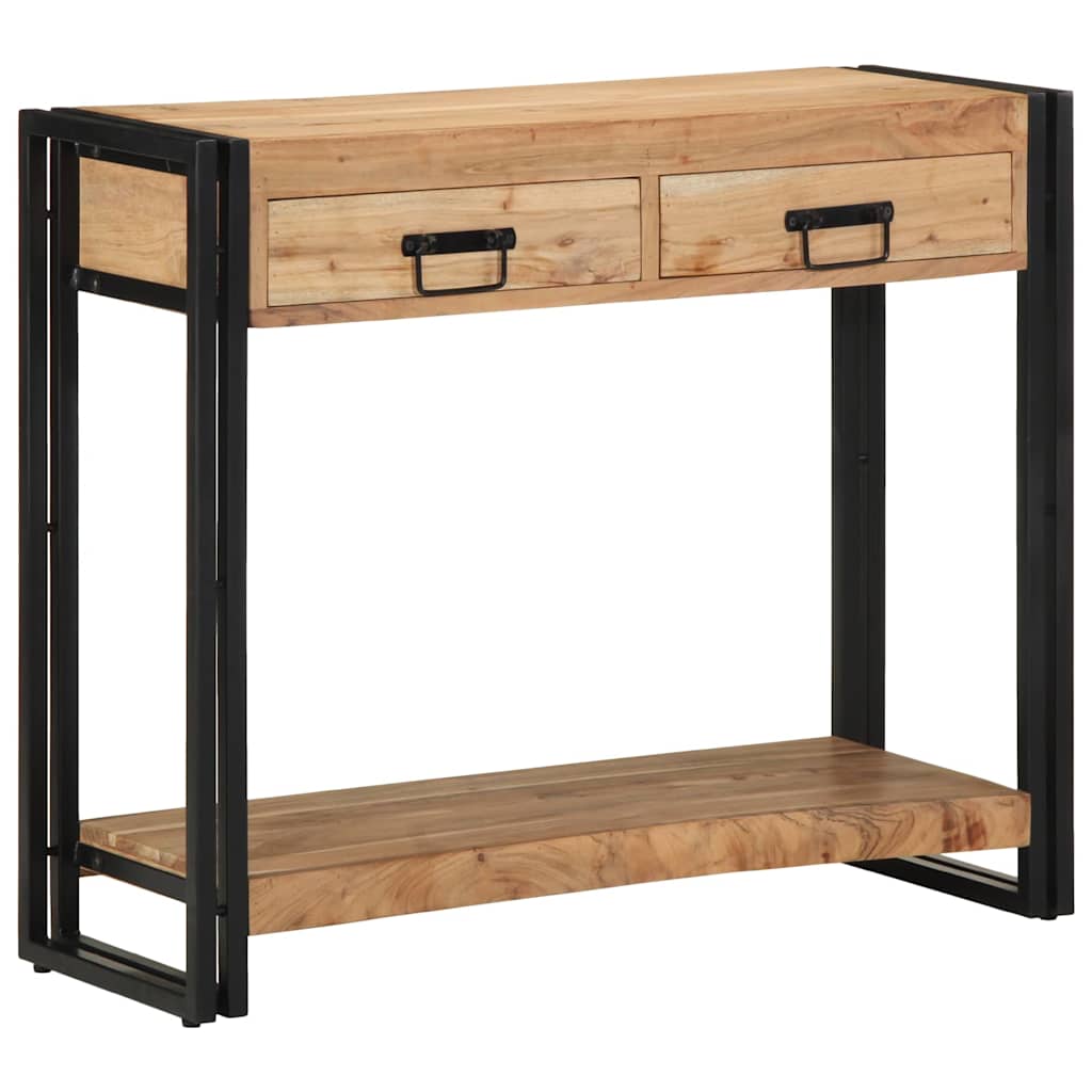 Table console Marron 90 x 33 x 75 cm Bois d'acacia massif - XIOS