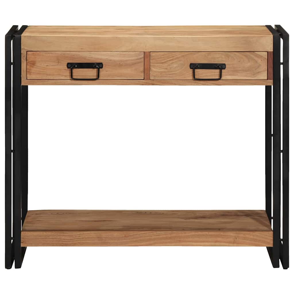 Table console Marron 90 x 33 x 75 cm Bois d'acacia massif - XIOS