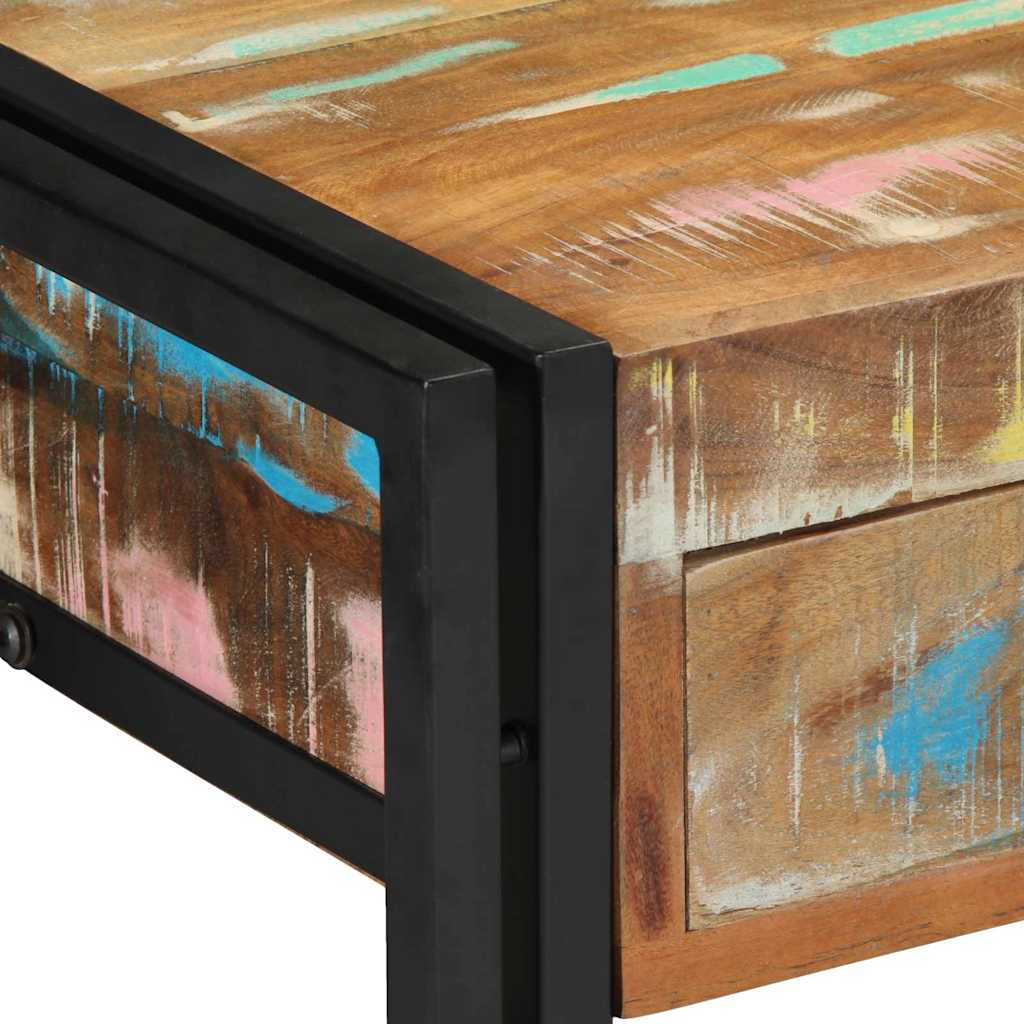 Table console Multicolore bois de récupération massif - XIOS