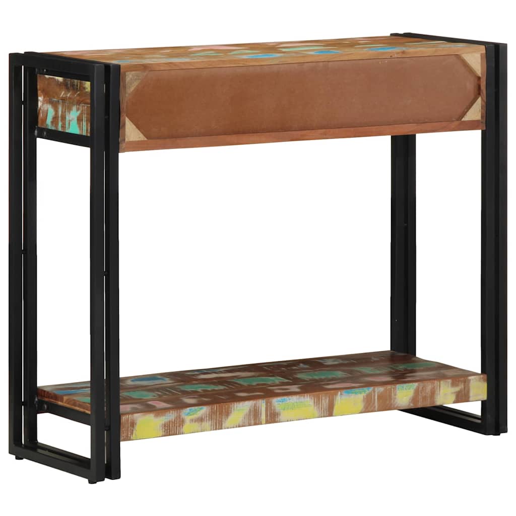 Table console Multicolore bois de récupération massif - XIOS