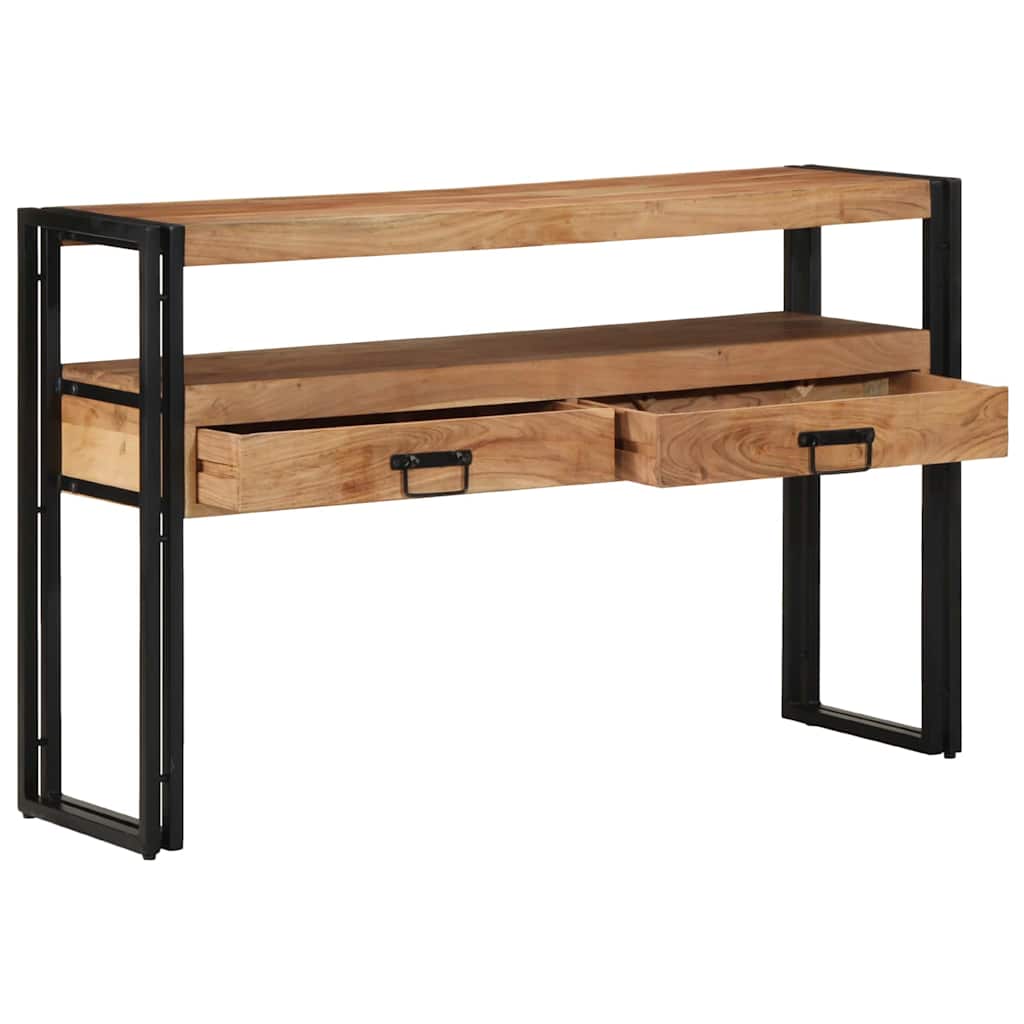 Table console Marron 120 x 33 x 75 cm Bois d'acacia massif - XIOS