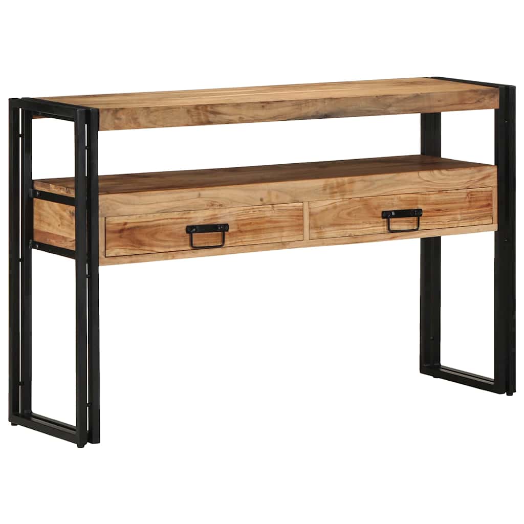 Table console Marron 120 x 33 x 75 cm Bois d'acacia massif - XIOS