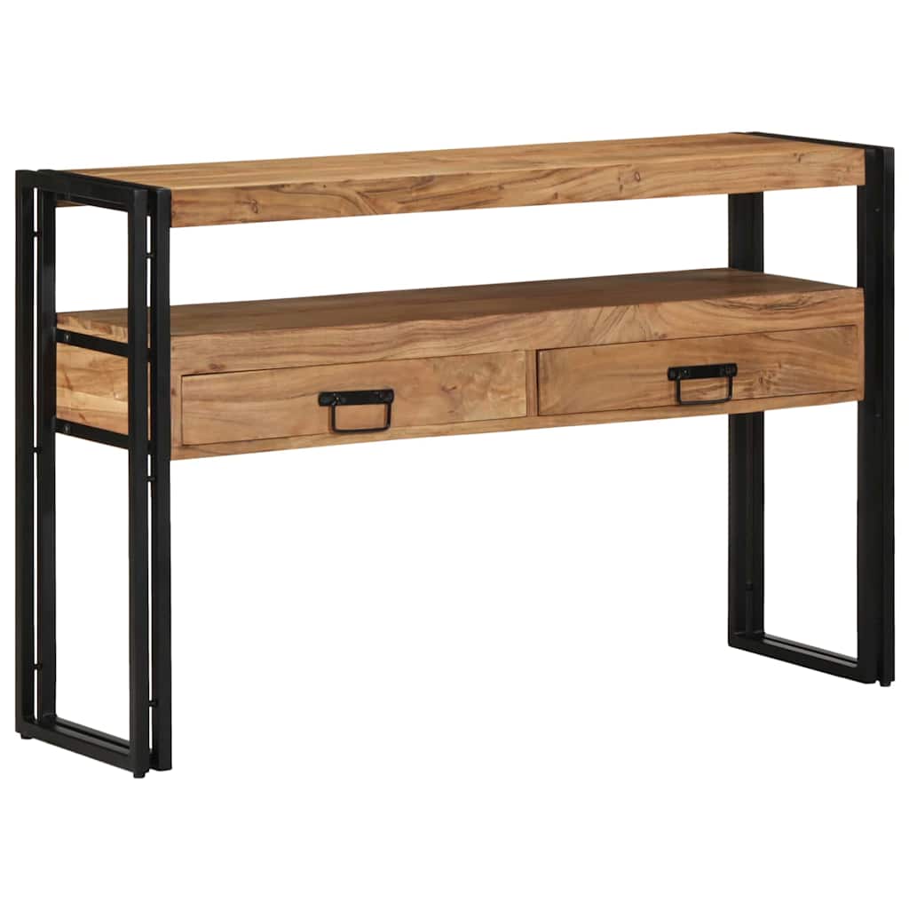 Table console Marron 120 x 33 x 75 cm Bois d'acacia massif - XIOS