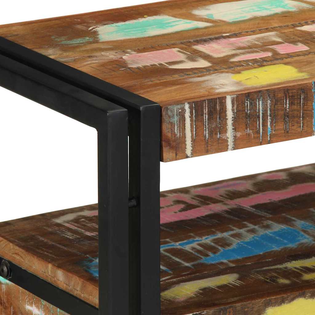 Table console 120 x 33 x 75 cm bois de récupération massif - XIOS