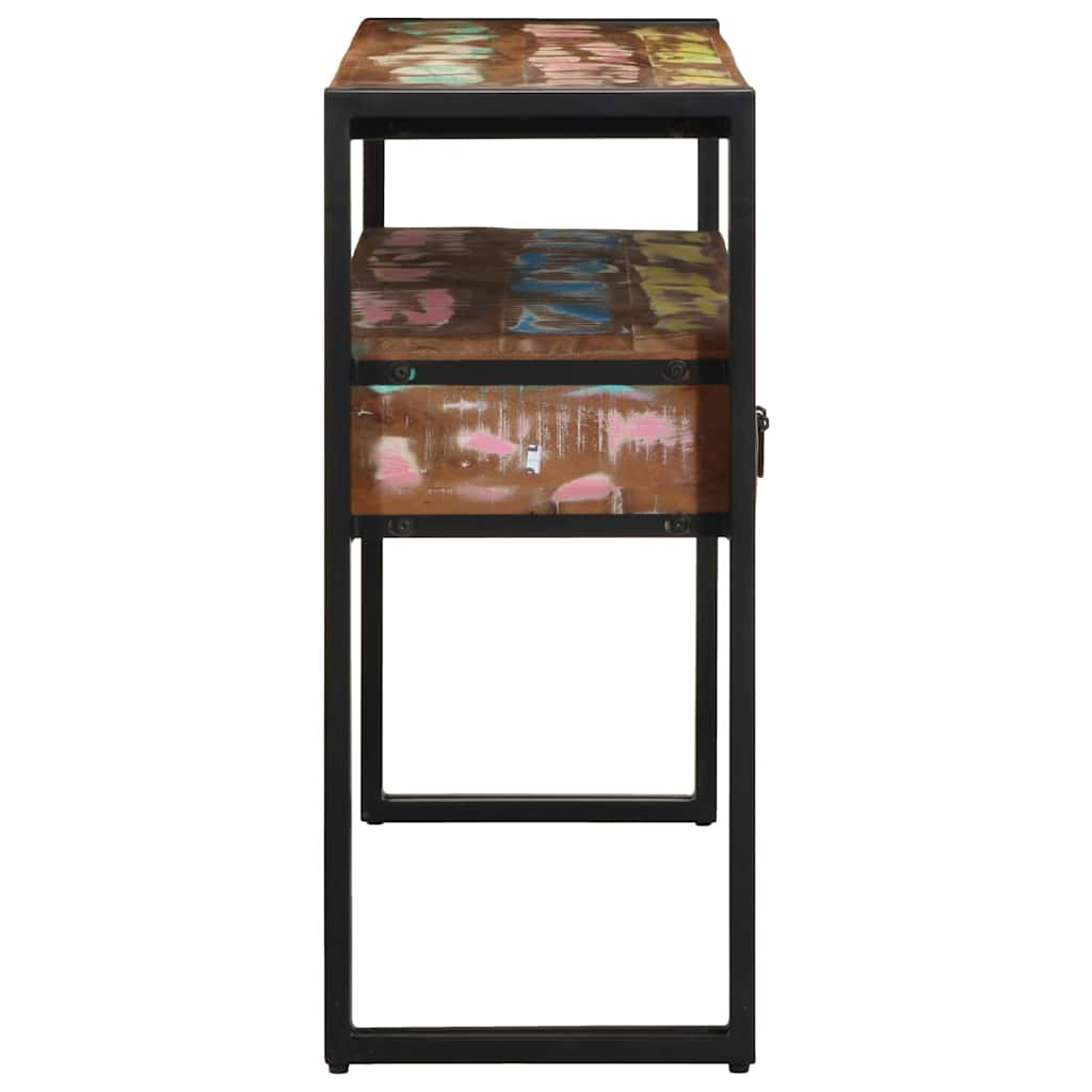 Table console 120 x 33 x 75 cm bois de récupération massif - XIOS