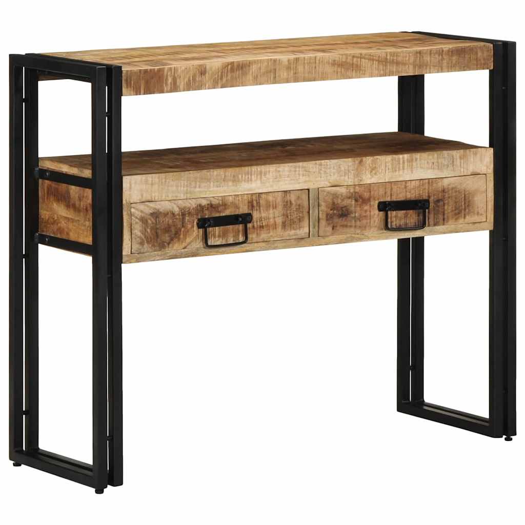 Table console Marron 90 x 33 x 75 cm bois de manguier massif - XIOS