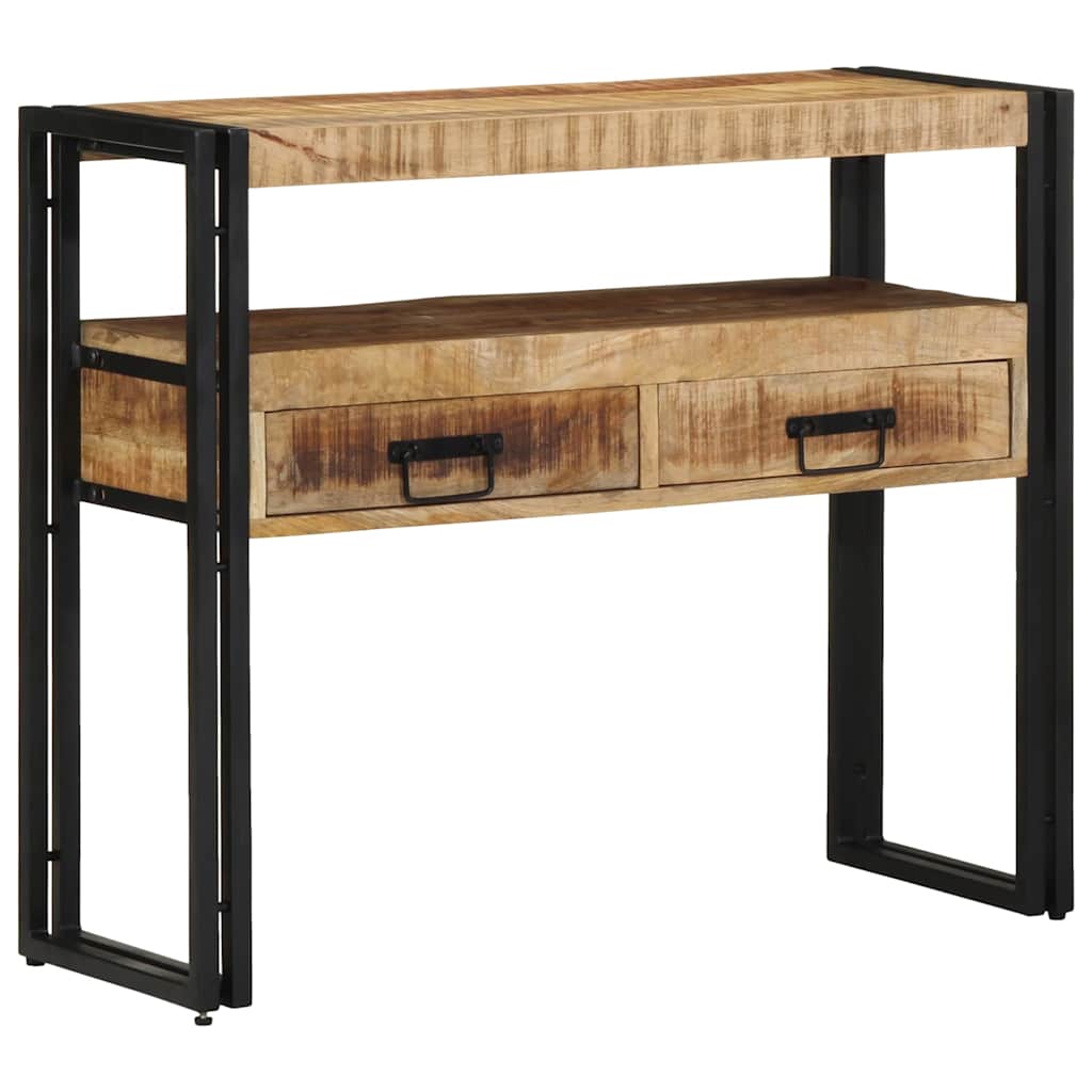 Table console Marron 90 x 33 x 75 cm bois de manguier massif - XIOS