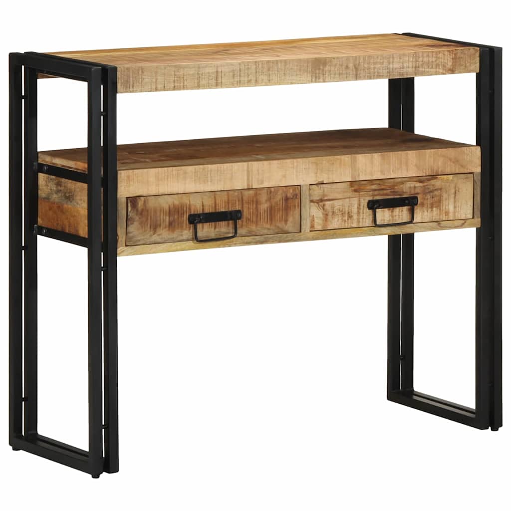 Table console Marron 90 x 33 x 75 cm bois de manguier massif - XIOS