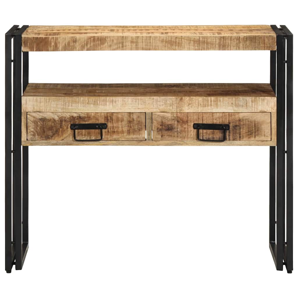 Table console Marron 90 x 33 x 75 cm bois de manguier massif - XIOS
