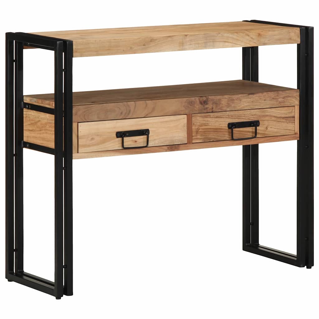Table console Marron 90 x 33 x 75 cm Bois d'acacia massif - XIOS