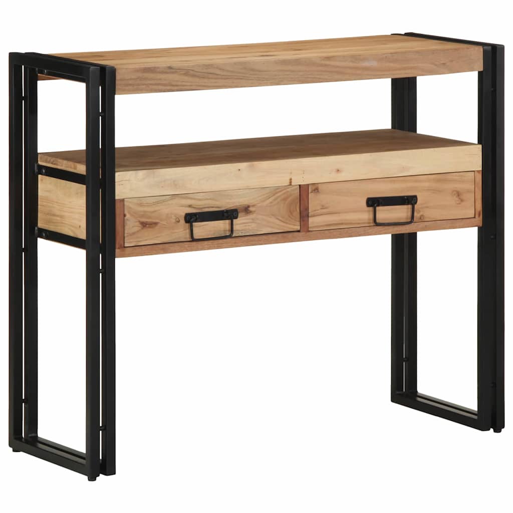 Table console Marron 90 x 33 x 75 cm Bois d'acacia massif - XIOS