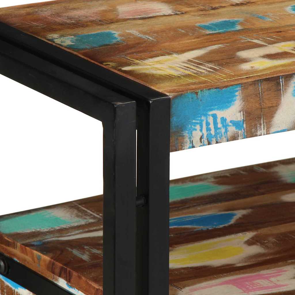 Table console 90 x 33 x 75 cm bois de récupération massif - XIOS