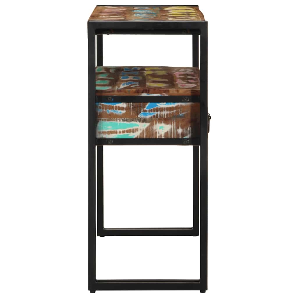 Table console 90 x 33 x 75 cm bois de récupération massif - XIOS
