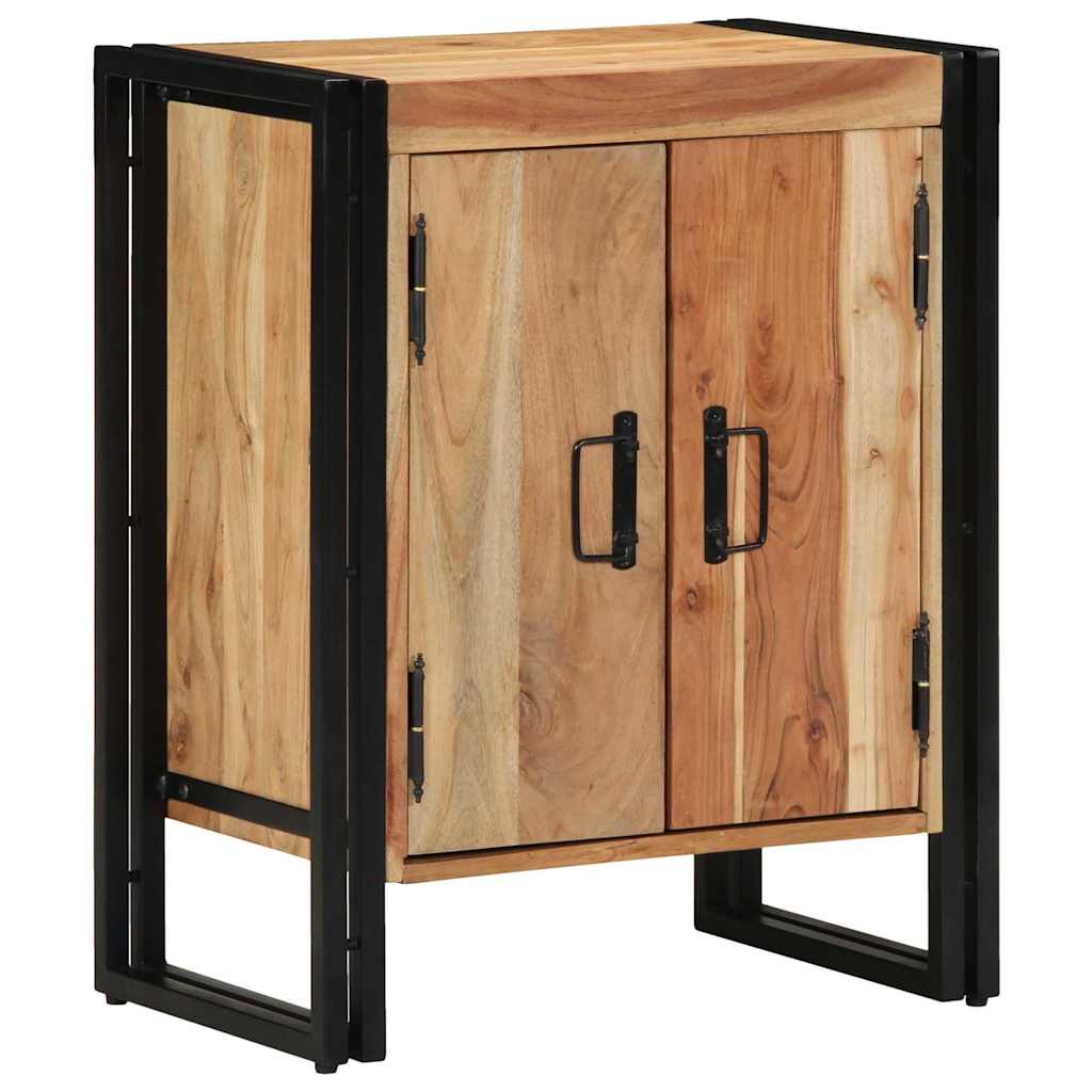 Meuble à Chaussures Noir 30 x 30 x 40 cm Bois d'acacia massif - XIOS
