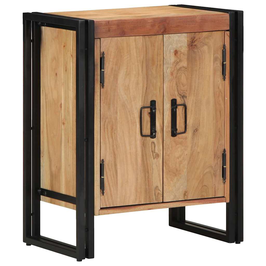 Meuble à Chaussures Noir 30 x 30 x 40 cm Bois d'acacia massif - XIOS