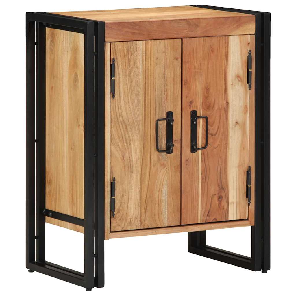 Meuble à Chaussures Noir 30 x 30 x 40 cm Bois d'acacia massif - XIOS