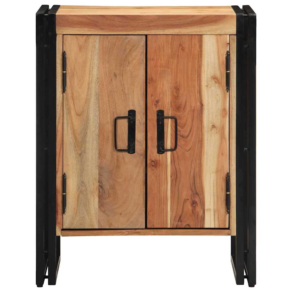 Meuble à Chaussures Noir 30 x 30 x 40 cm Bois d'acacia massif - XIOS