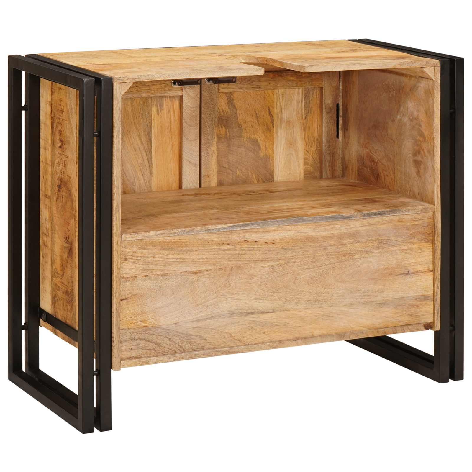 Meuble sous évier Marron 71 x 33 x 58 cm Bois de mangue massif