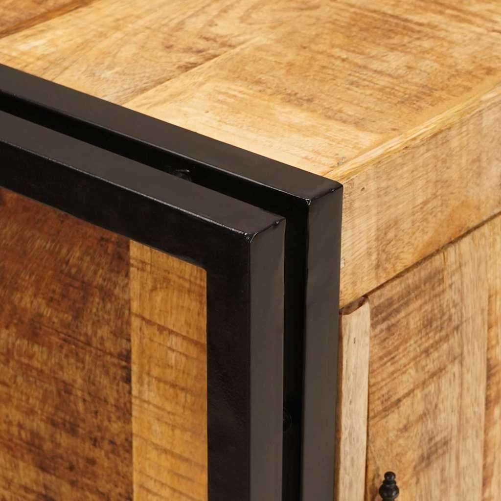 Cabinet de chevet Marron Bois de mangue brut massif - XIOS