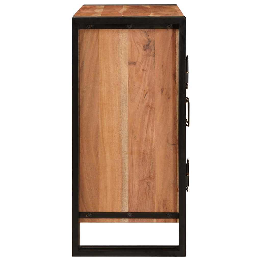 Cabinet de chevet Marron 38 x 33 x 58 cm Bois d'acacia massif - XIOS