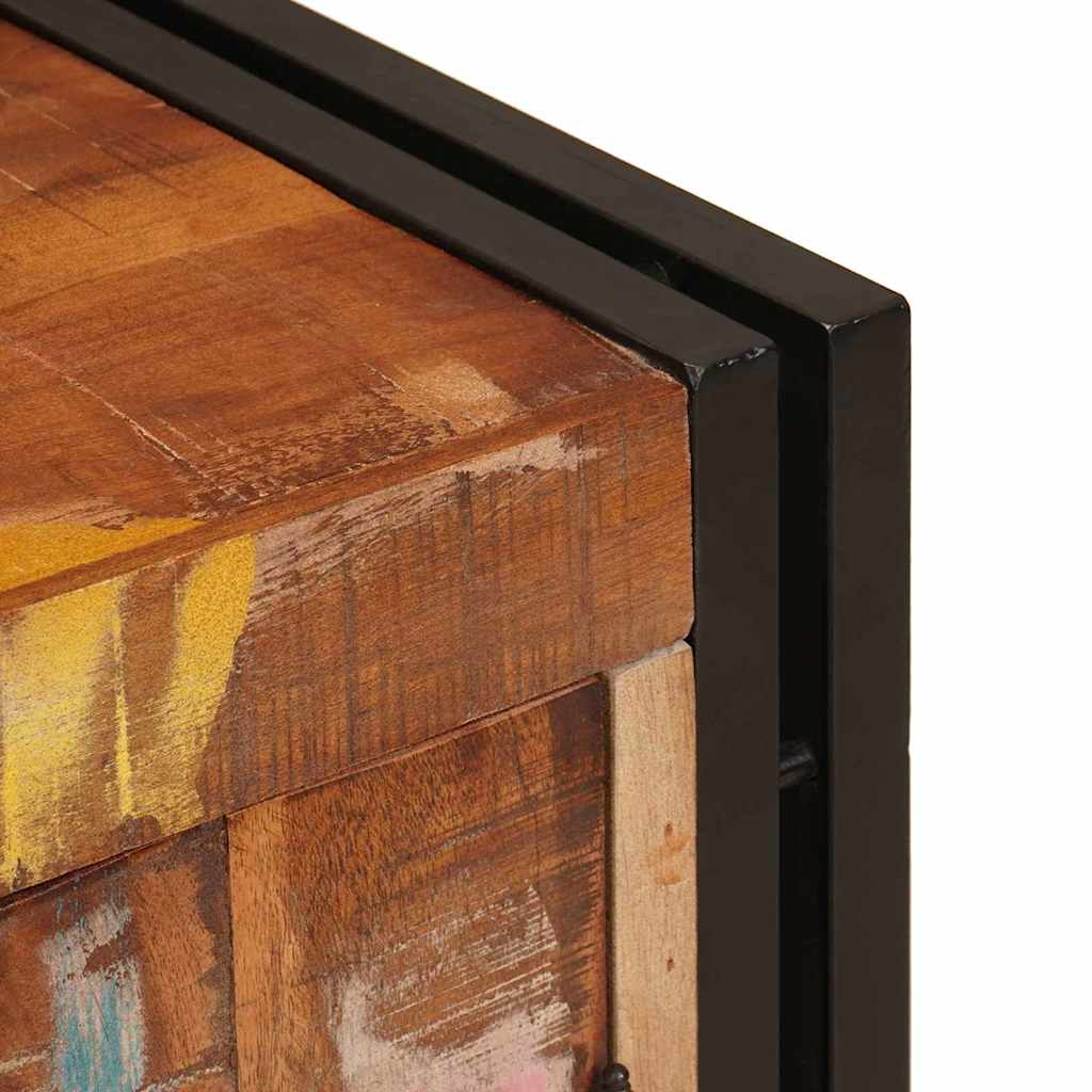 Cabinet de chevet Multicolore bois de récupération massif - XIOS