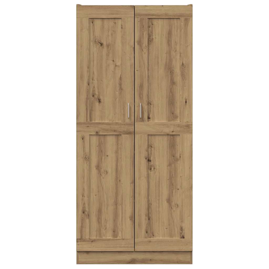 Buffet haut chêne artisanal 82,5x30,5x185 cm bois d'ingénierie - XIOS