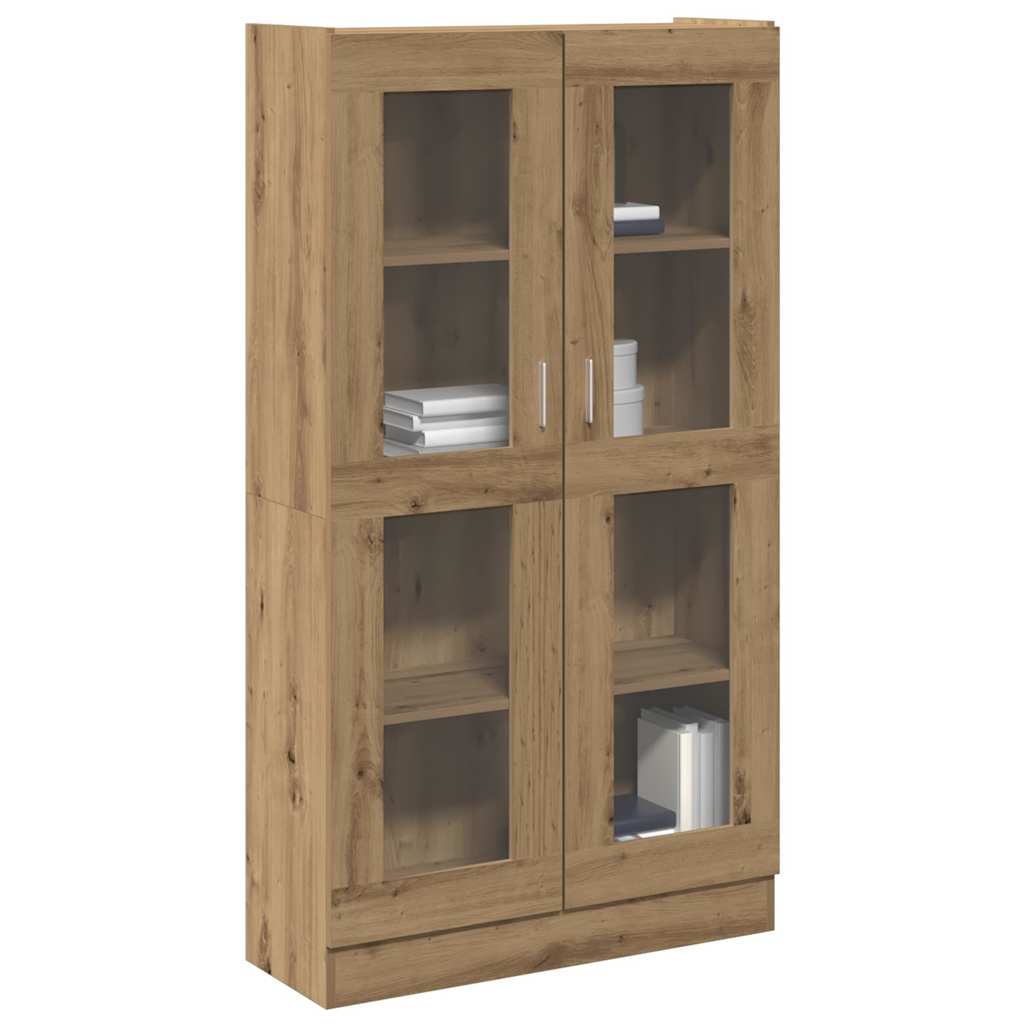 Buffet haut chêne artisanal 82,5x30,5x150 cm bois d'ingénierie - XIOS