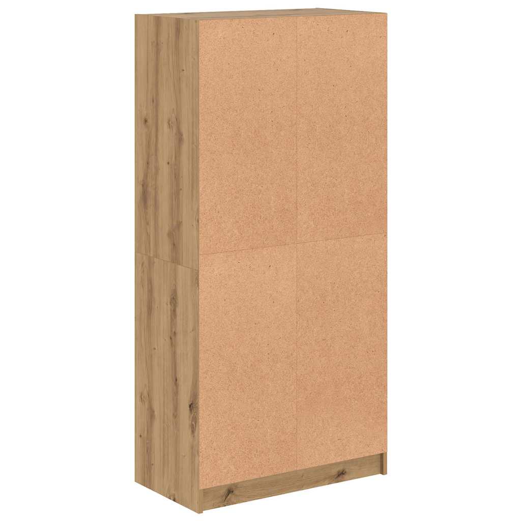 Buffet haut avec portes chêne artisanal bois d'ingénierie - XIOS