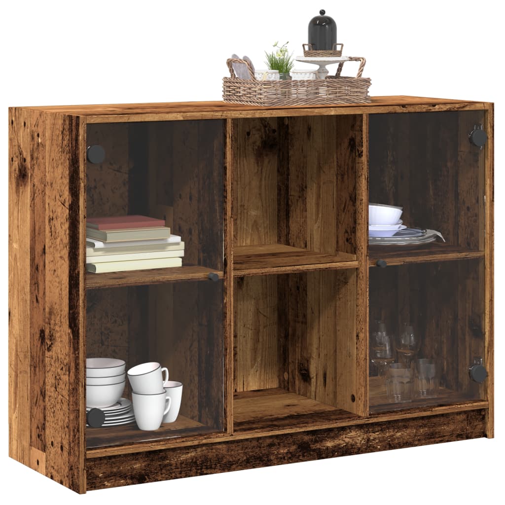 Buffet vieux bois 102x37x75,5 cm bois d'ingénierie - XIOS