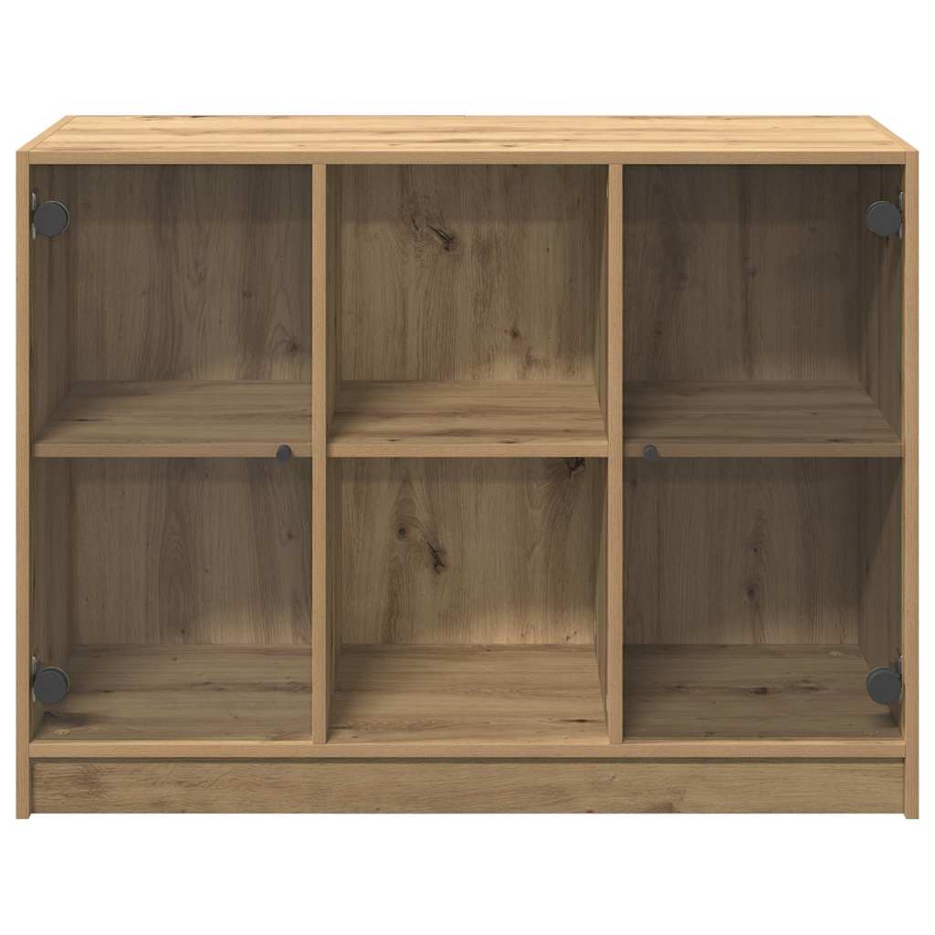 Buffet chêne artisanal 102x37x75,5 cm bois d'ingénierie - XIOS