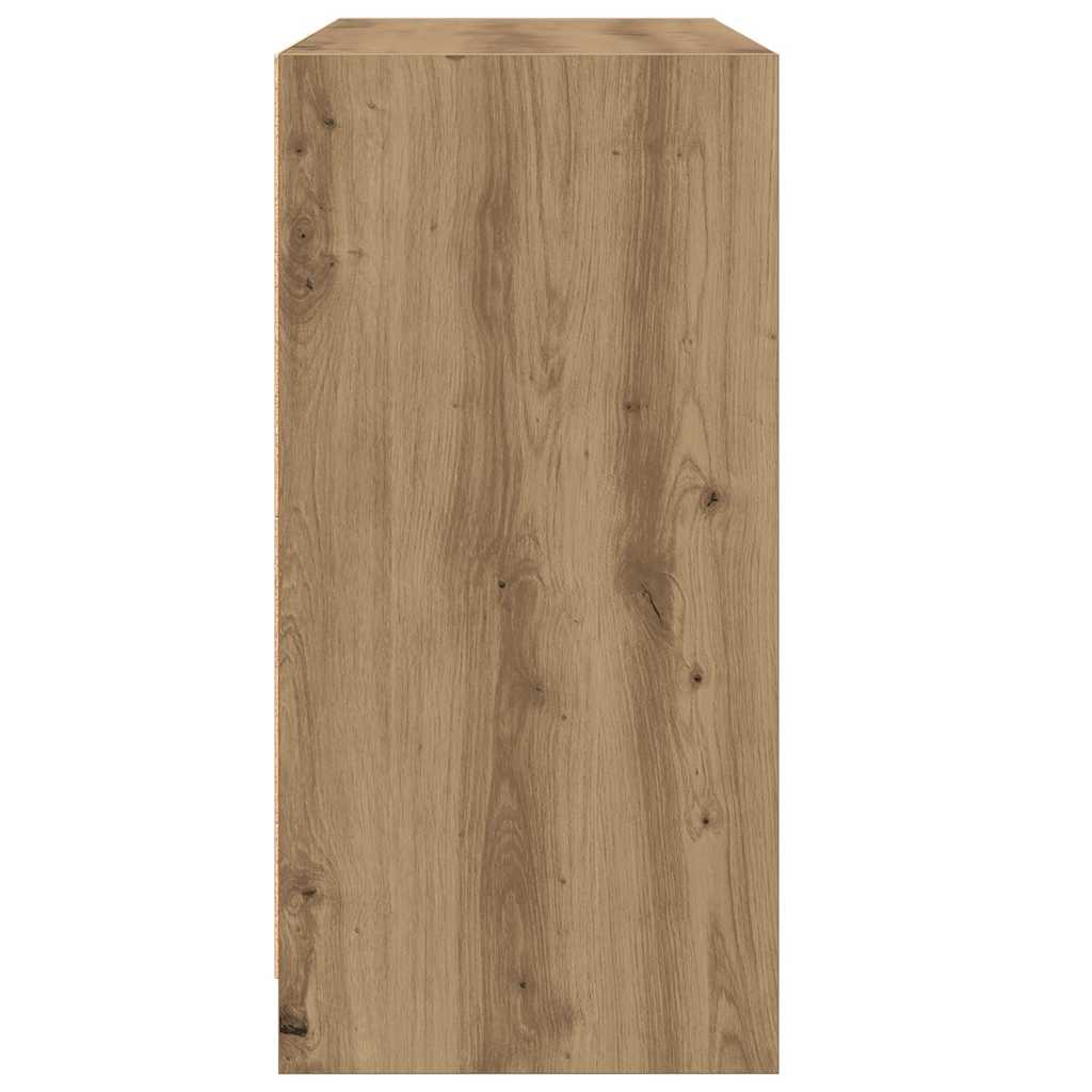 Buffet chêne artisanal 102x37x75,5 cm bois d'ingénierie - XIOS