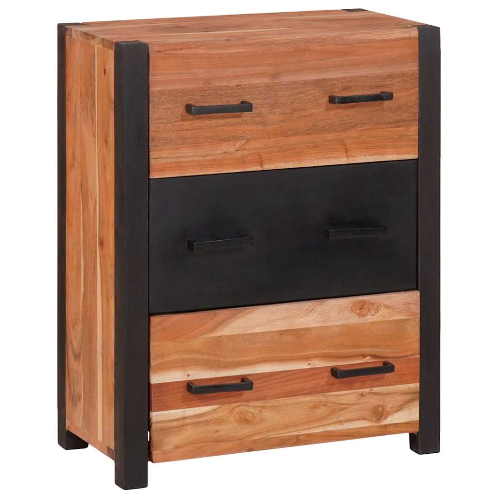 Buffet 3 pcs Marron 165 x 30 x 75 cm Bois d'acacia massif