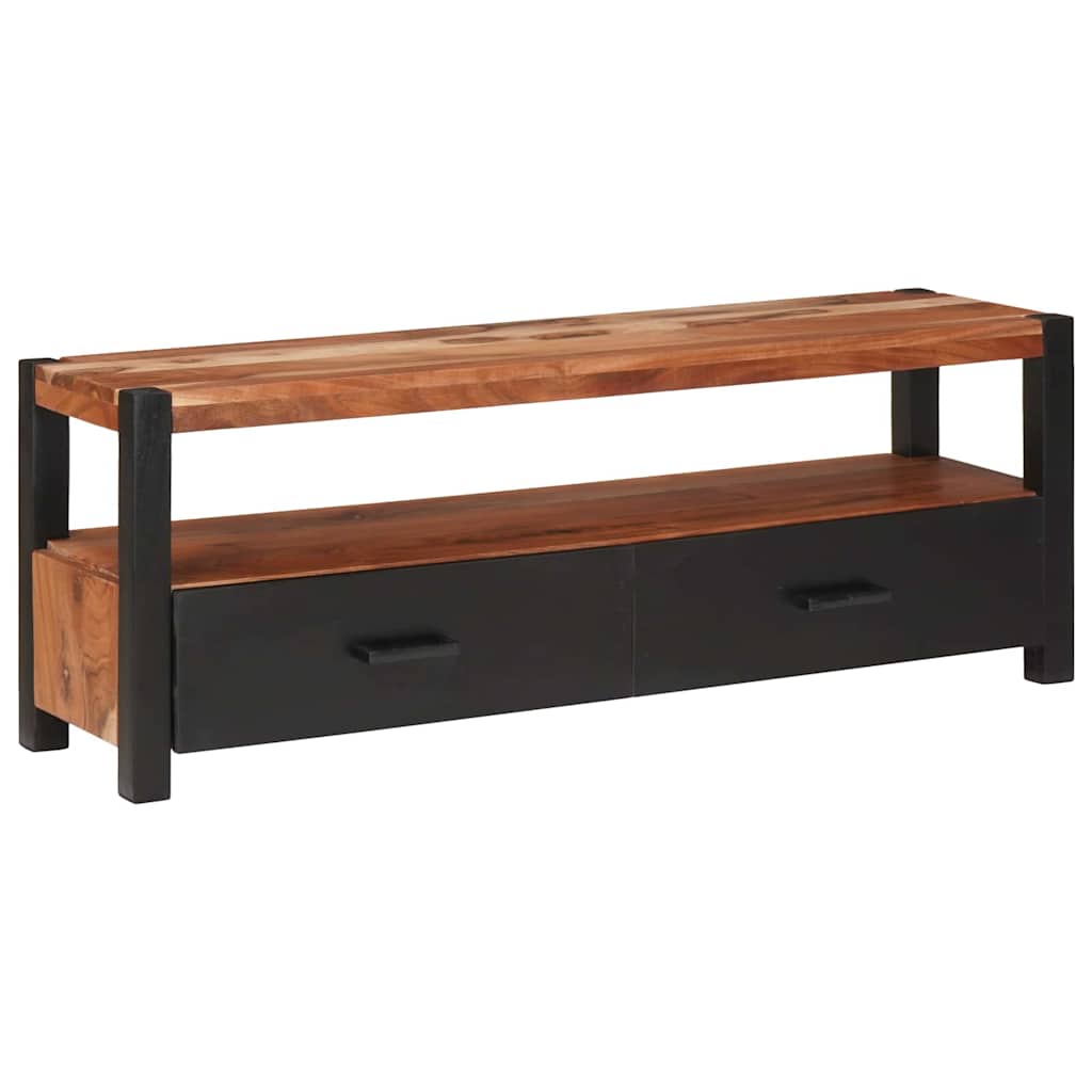 Meuble de rangement multimédia Marron Bois d'acacia massif XIOS