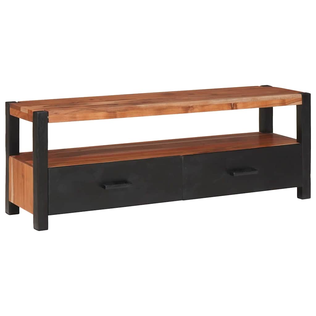 Meuble de rangement multimédia Marron Bois d'acacia massif XIOS