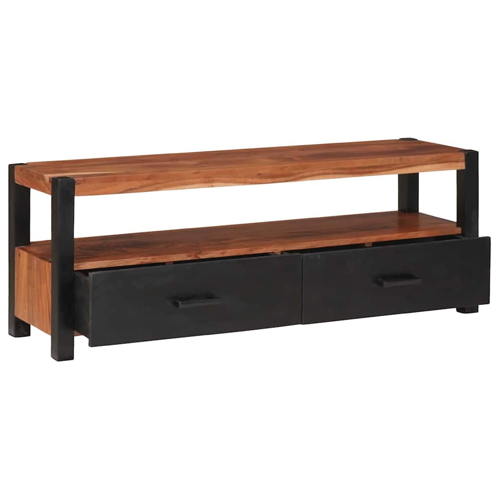 Meuble de rangement multimédia Marron Bois d'acacia massif XIOS