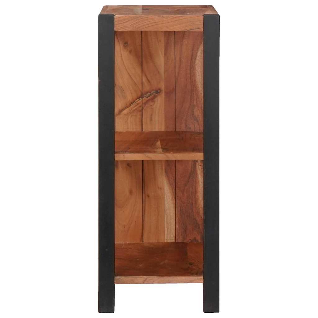 Bibliothèque Marron, Noir 50 x 30 x 75 cm Bois d'Acacia Massif - XIOS