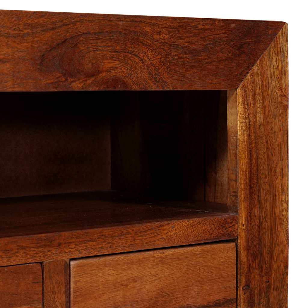 Buffet avec tiroir Marron 80 x 30 x 55 cm Bois d'acacia massif - XIOS
