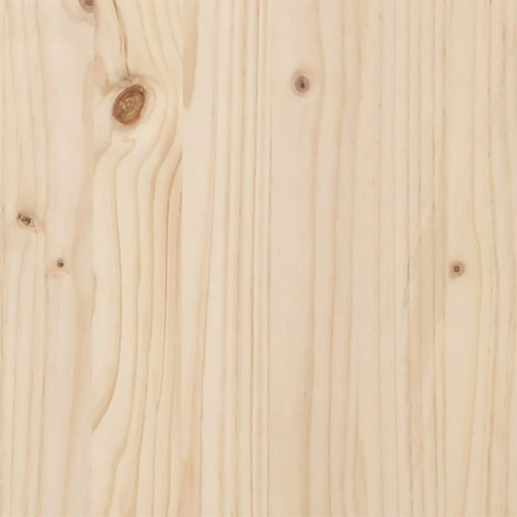 Lit bibliothèque sans matelas 135x190 cm bois de pin massif - XIOS