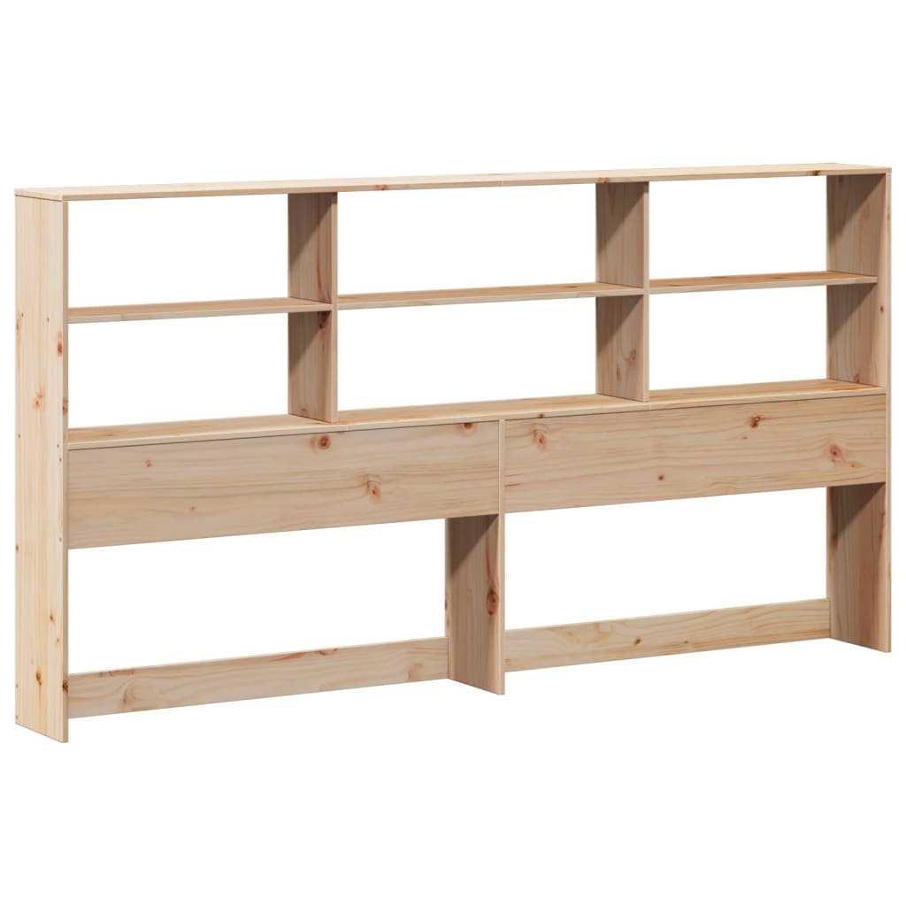 Lit bibliothèque sans matelas 180x200 cm bois massif de pin - XIOS