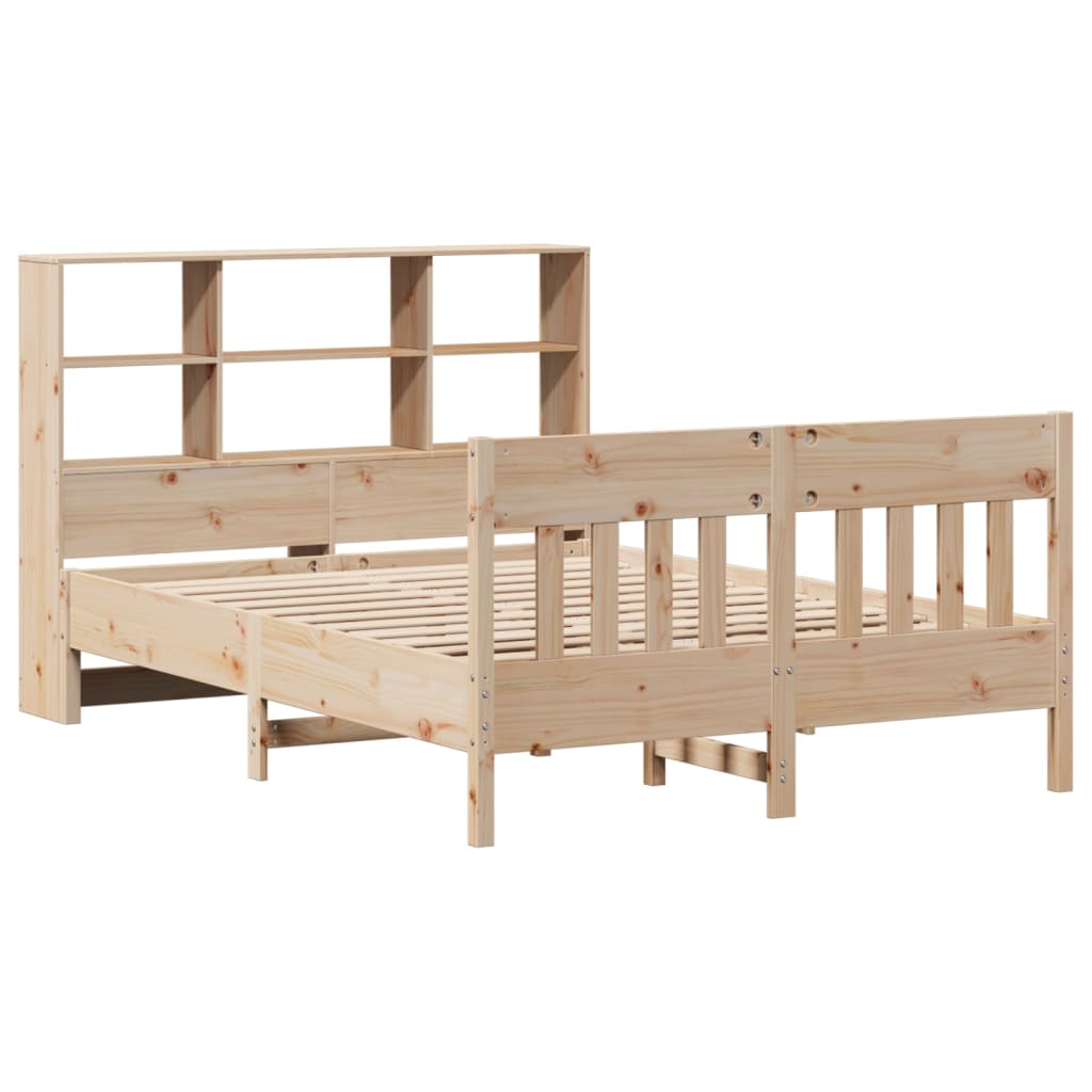 Cadre de lit sans matelas 160x200 cm bois massif de pin - XIOS