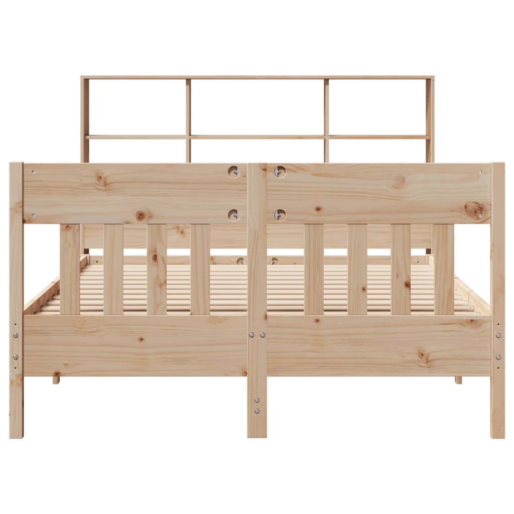 Cadre de lit sans matelas 150x200 cm bois de pin massif - XIOS