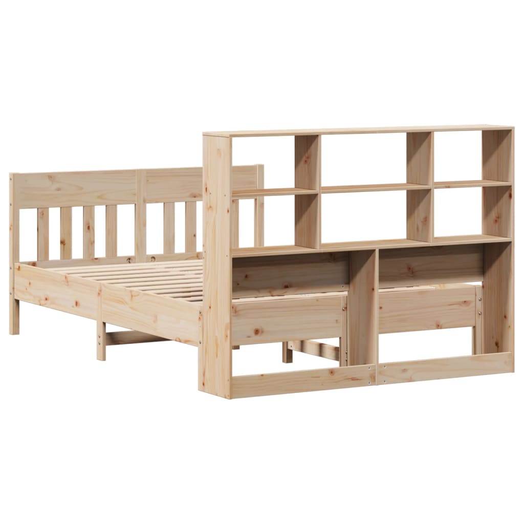 Cadre de lit sans matelas 120x200 cm bois de pin massif - XIOS
