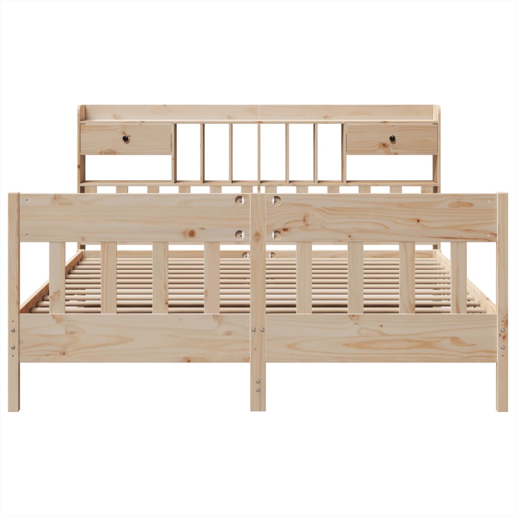 Cadre de lit sans matelas 180x200 cm bois massif de pin - XIOS