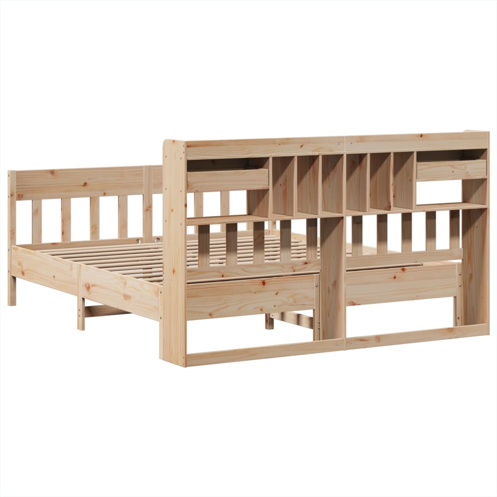 Cadre de lit sans matelas 180x200 cm bois massif de pin - XIOS