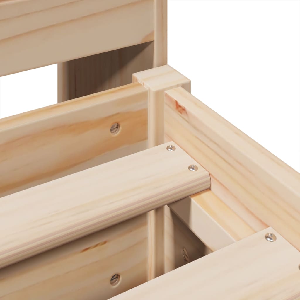 Cadre de lit sans matelas 180x200 cm bois massif de pin - XIOS