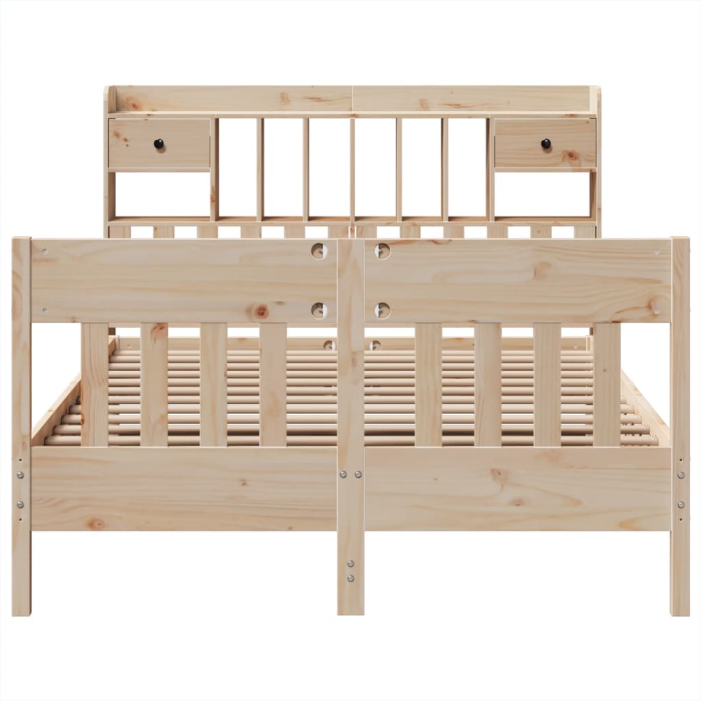 Cadre de lit sans matelas 160x200 cm bois massif de pin - XIOS