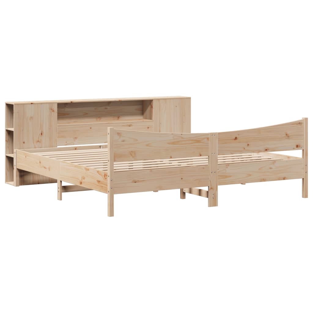 Cadre de lit sans matelas 200x200 cm bois massif de pin - XIOS