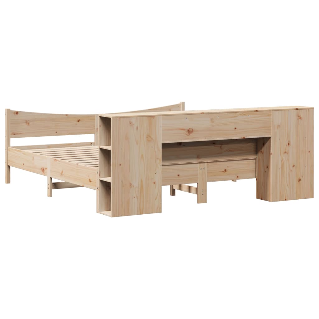 Cadre de lit sans matelas 200x200 cm bois massif de pin - XIOS