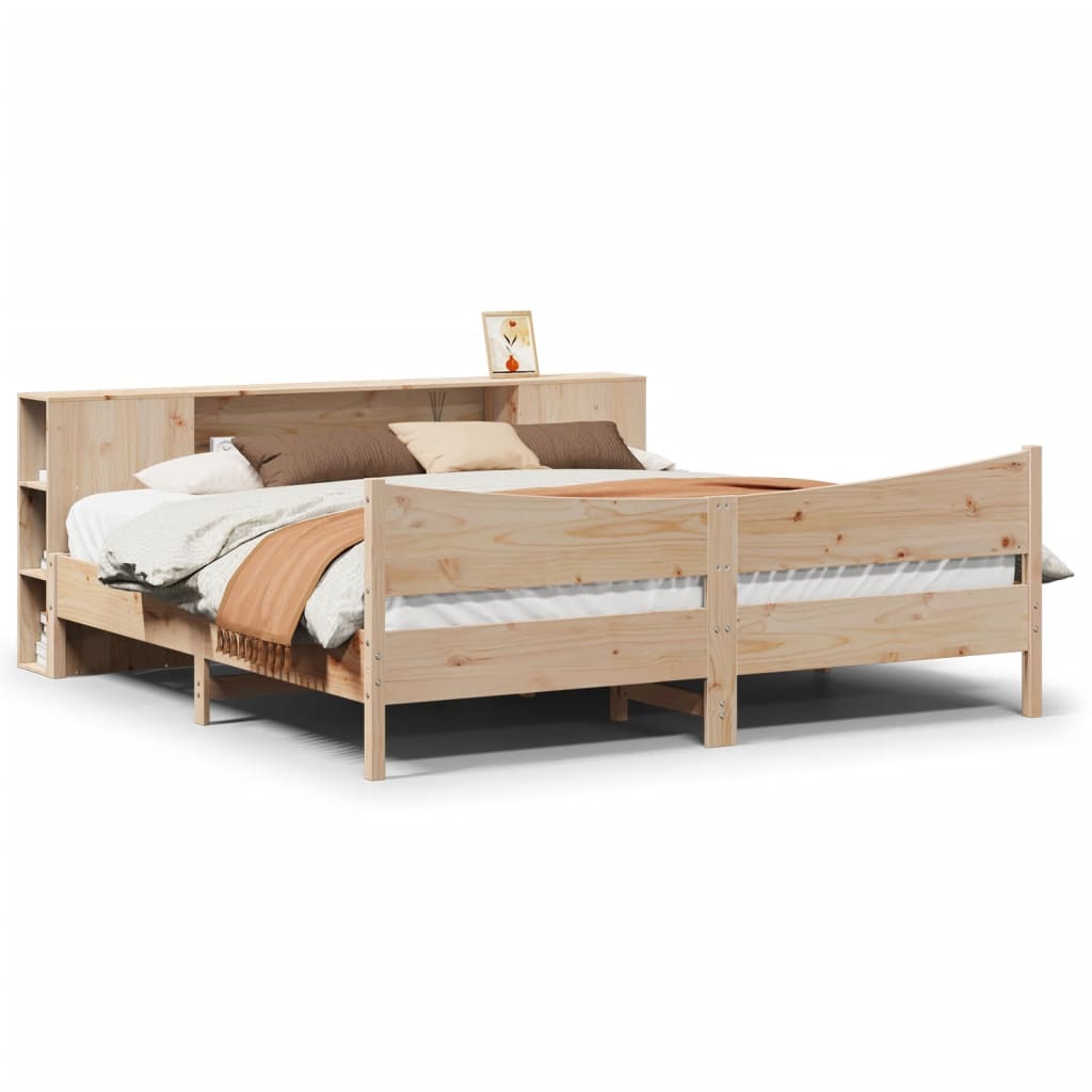 Cadre de lit sans matelas 180x200 cm bois massif de pin - XIOS