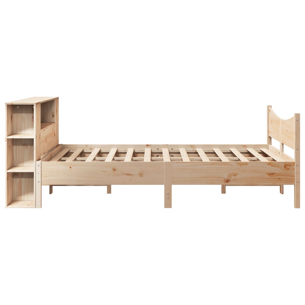 Cadre de lit sans matelas 140x200 cm bois massif de pin - XIOS